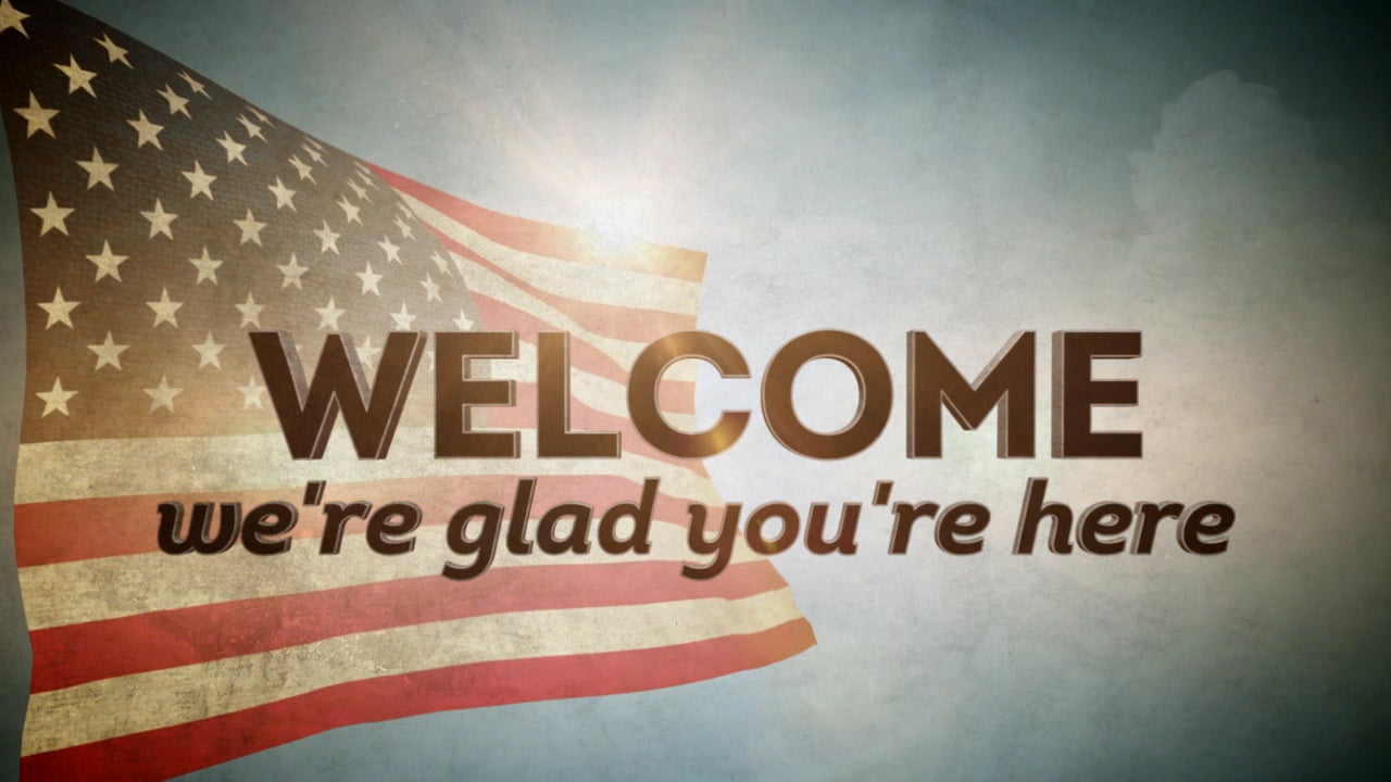 The American Flag Welcome Still
