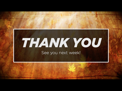 Thank You Motion Background - Autumn Leaves