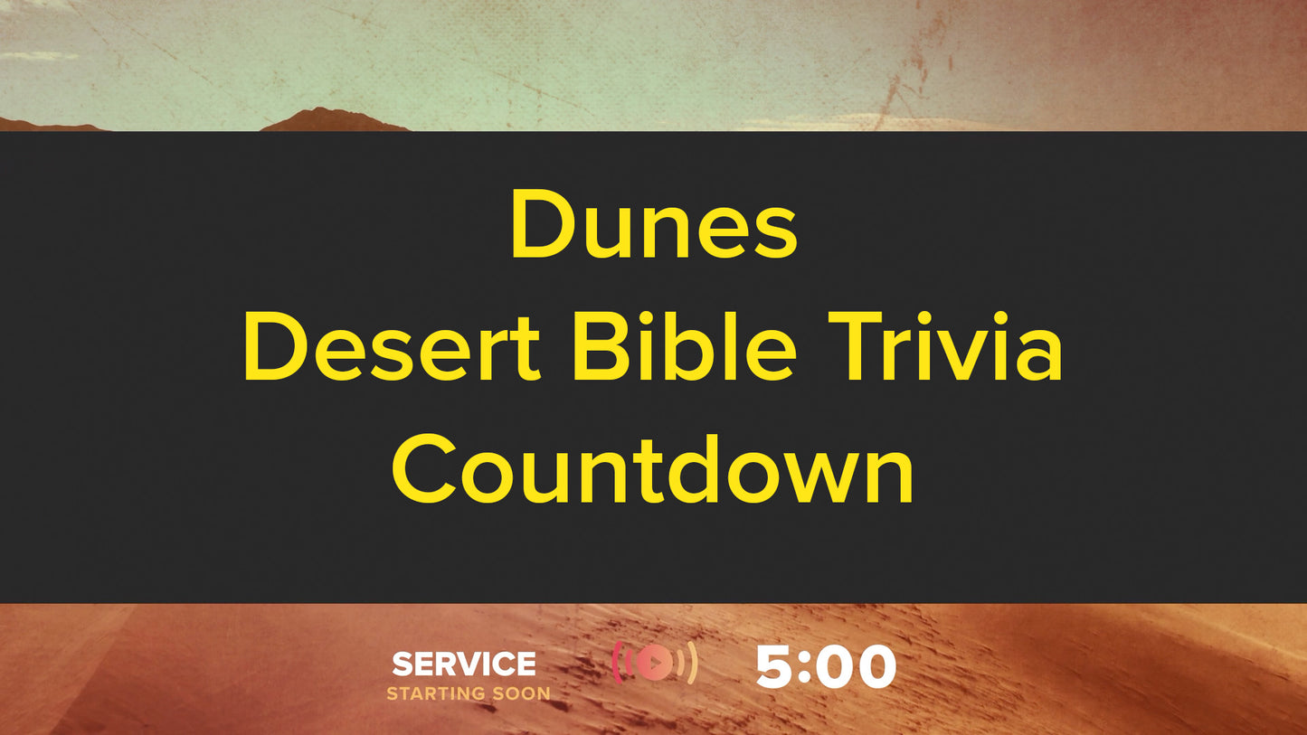 Dunes Trivia Countdown