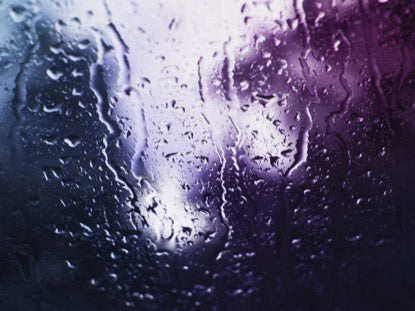 Rain On Glass A Saturated
