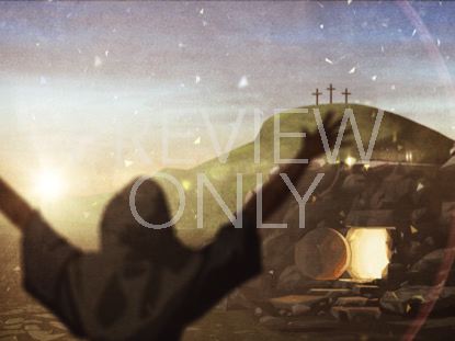 Easter Artwork Tomb Cross Worship