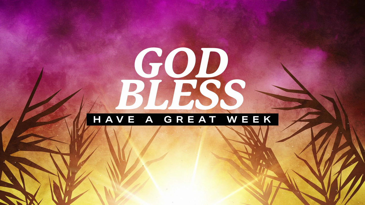 Bright Palm Sunday God Bless