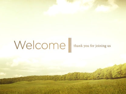 Grassy Meadow Welcome