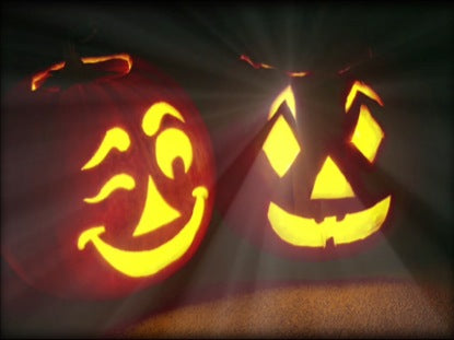 Shining Pumpkin Pair