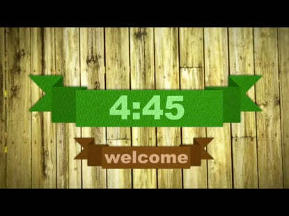 Wooden Banner Countdown