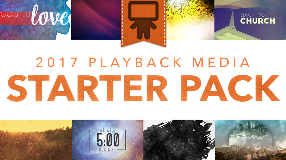 2017 Playback Media Starter Pack