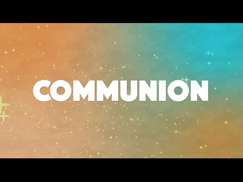Stars On Blue And Orange: Communion Motion Background