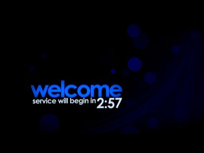 Blue Particles And Streaks Countdown