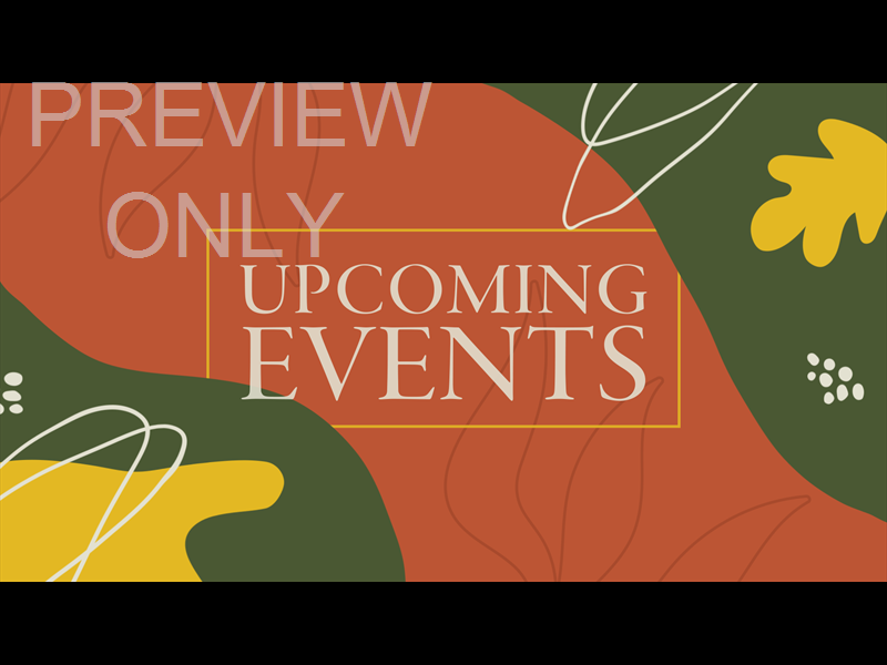 Fall - Volume Three: Upcoming Events Still