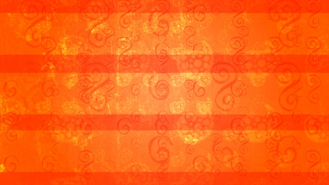 Orange Paisley Wall