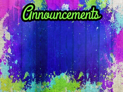 Painted Joy Announcements Motion