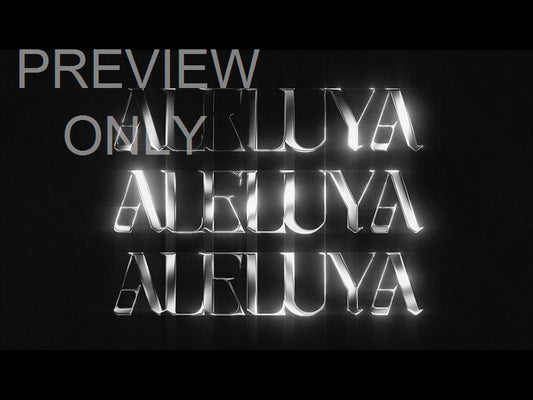 Lttrs Aleluya Bw Three