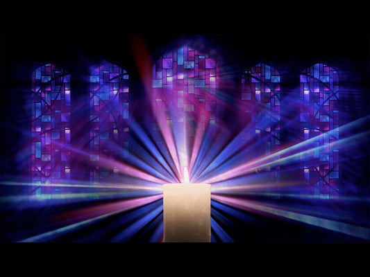 Advent Stained Glass Background