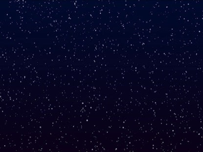 Gently Falling Snow On Blue