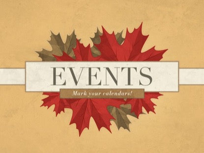 Illustrated Autumn Leaves Events