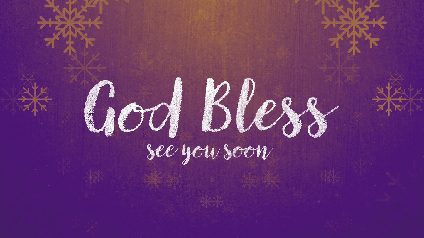 Rustic Winter Snow Closing