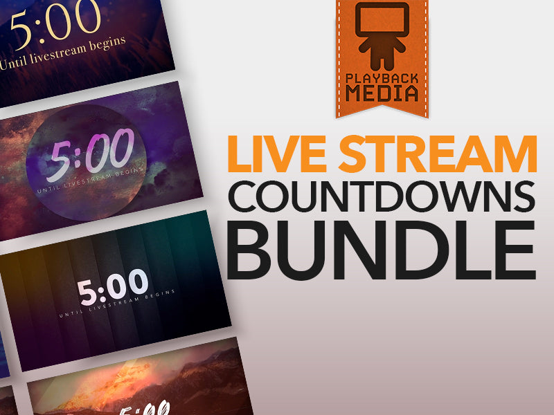 Live Stream Countdown Bundle | Playback Media | WorshipHouse Media