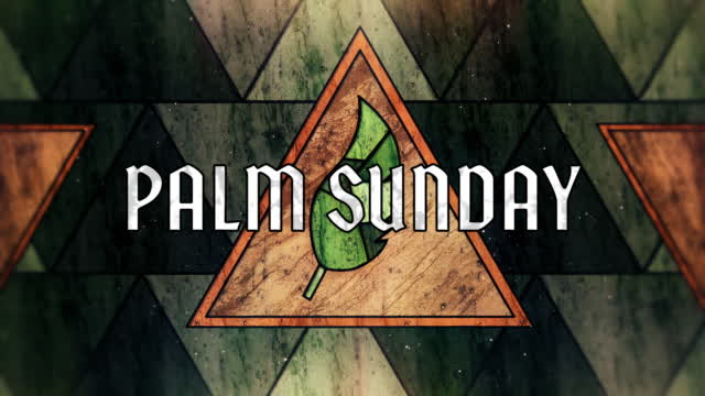 Holy Week Glass Palm Sunday Loop