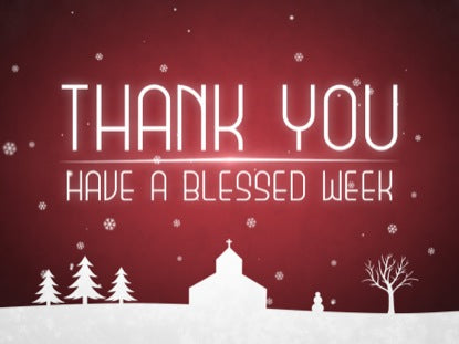 Winter Snow Thank You