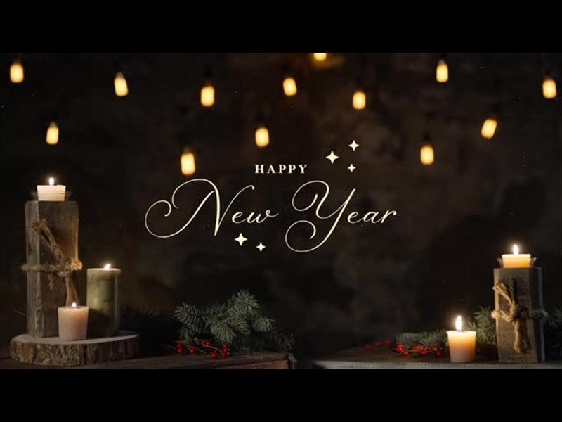 Rustic Christmas Happy New Year