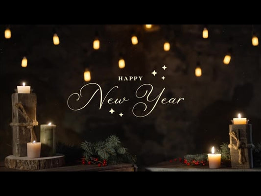 Rustic Christmas Happy New Year
