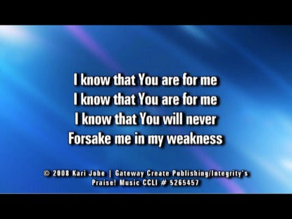 You Are For Me