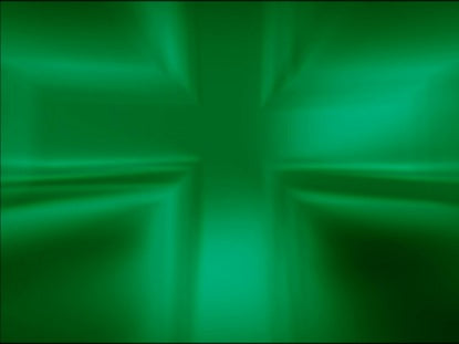 Metallic Cross Green