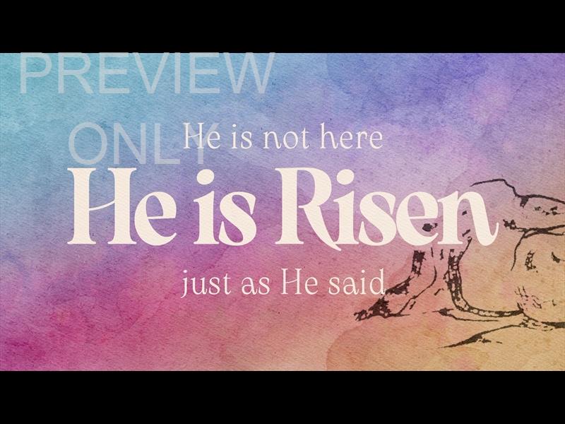 Easter Canvas He Is Risen Still