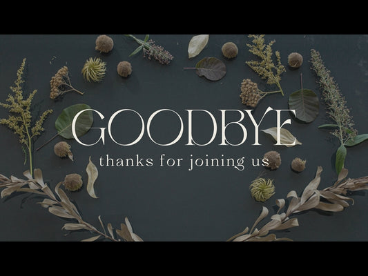 Thankful Heart Goodbye