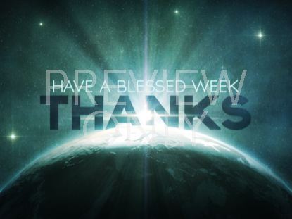 Cosmic Earth Stars Thanks