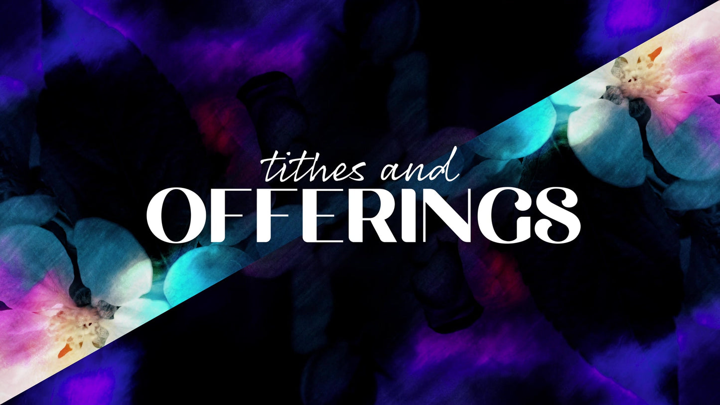 Painted Flowers Tithes And Offerings Still