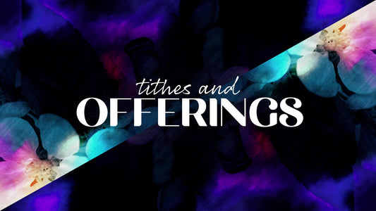 Painted Flowers Tithes And Offerings Still