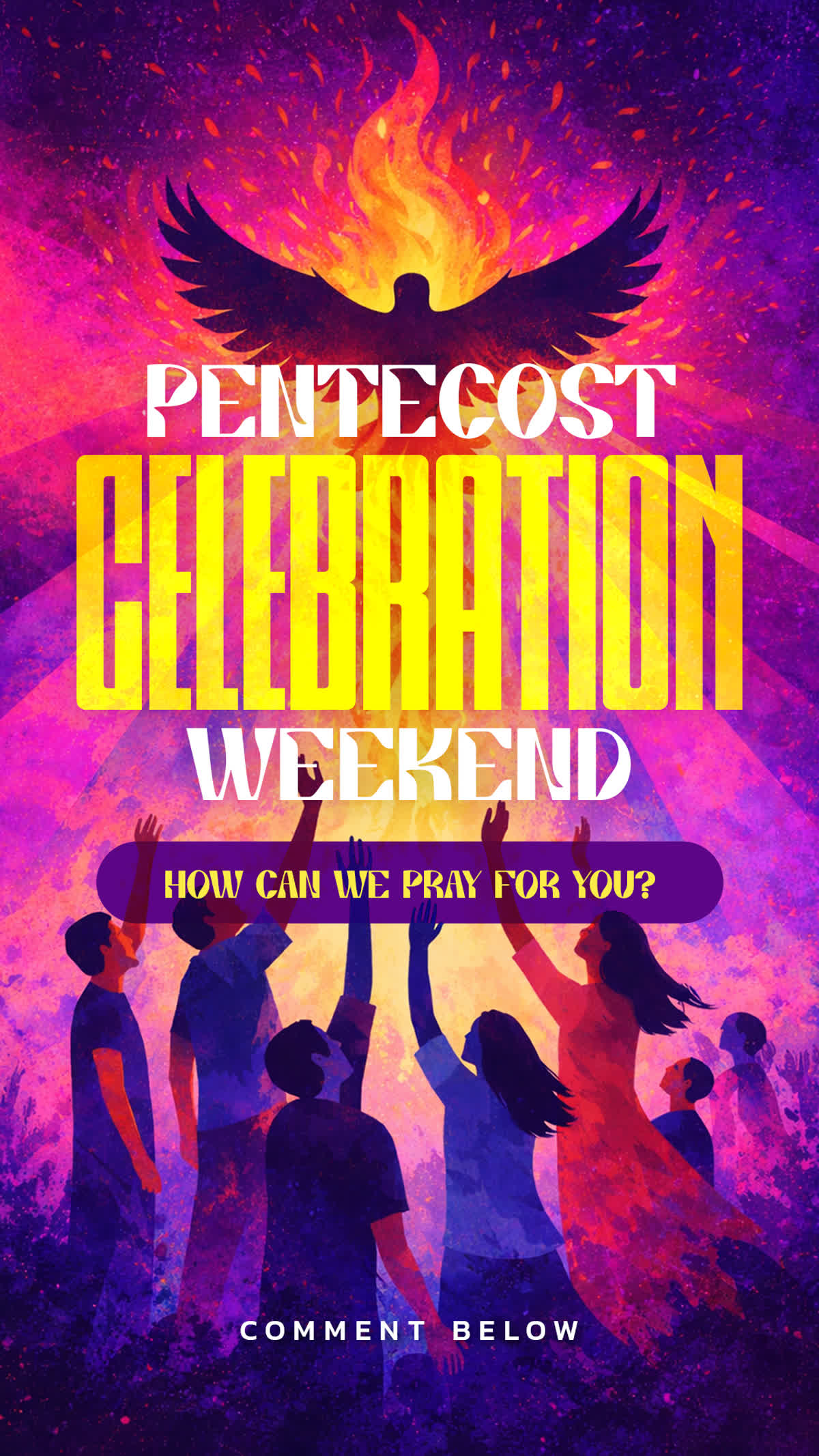 Pentecost Celebration Holy Spirit You Are Welcome Here Social Alt Title Story