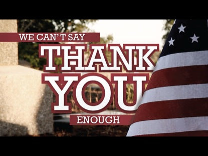 We Can't Say Thank You Enough