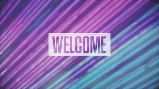 Neon Streaks Welcome Still