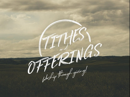 Vistas Tithes And Offerings