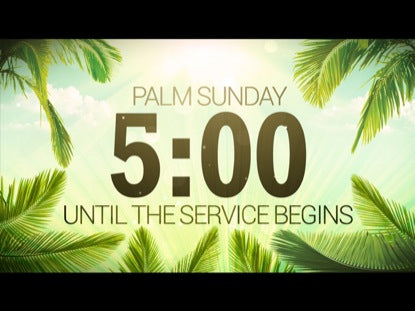 Palm Sunday Countdown