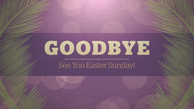 Palm Sunday Bokeh Closing