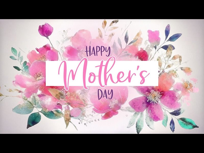 Mothers Day Floral Title Animated