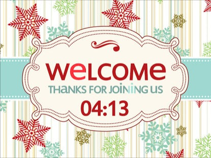 Vintage Holiday Countdown