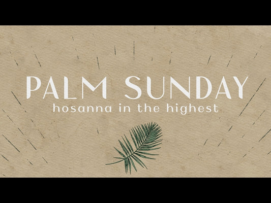 Drawn To Him Palm Sunday