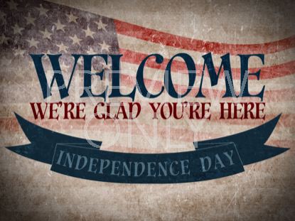 Vintage Independence Day Welcome Still