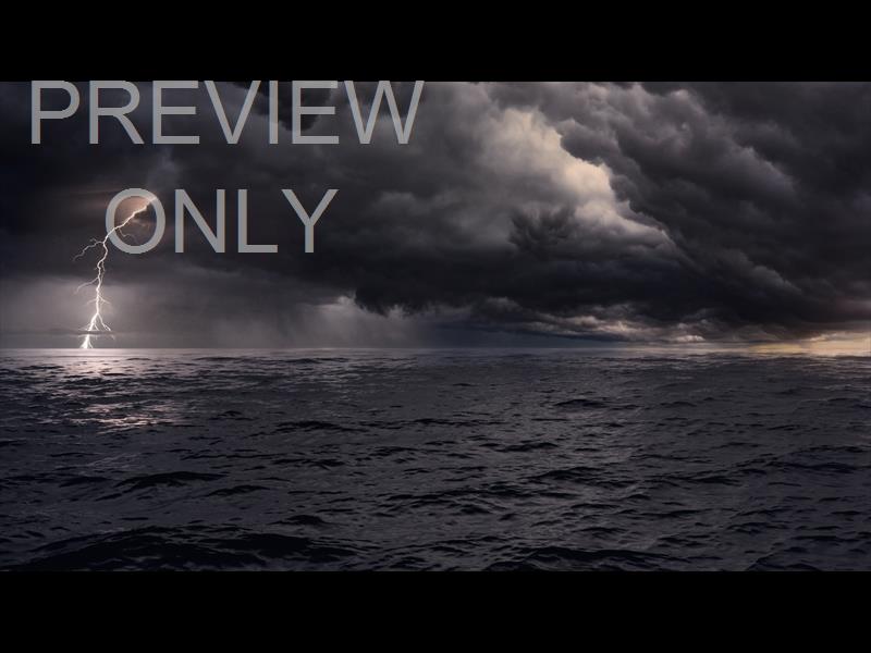 Seascape Dark Storm Lightning