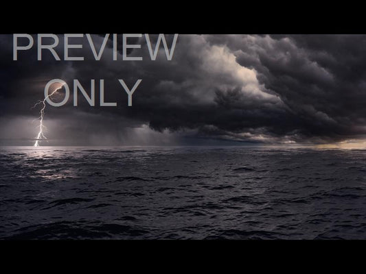 Seascape Dark Storm Lightning