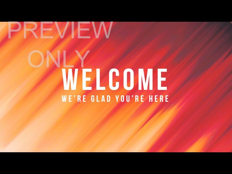 Color Sketch Title Slide - Welcome We're Glad You're Here