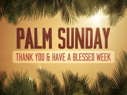 Sky View Palm Sunday Thanks