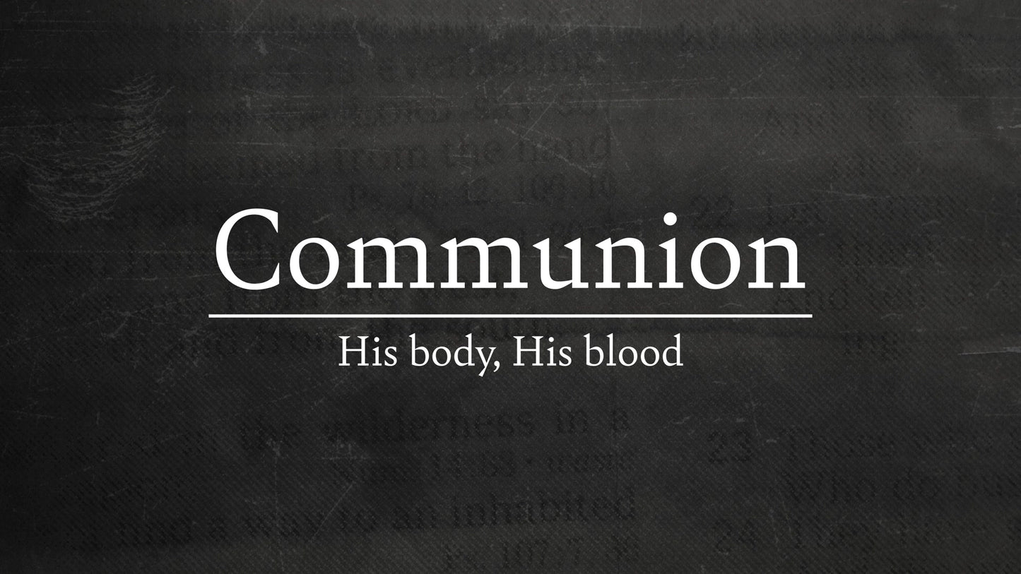 Faded Text Communion