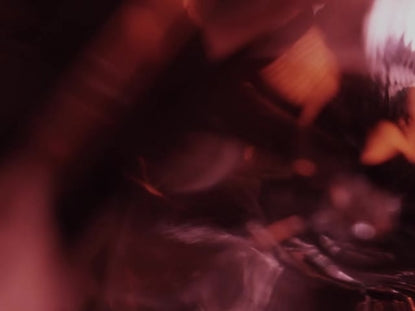 Sculpted Glass Warm Orange Soft