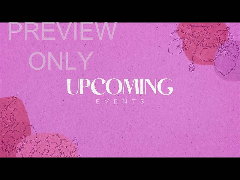 Floral Lines: Upcoming Events Still