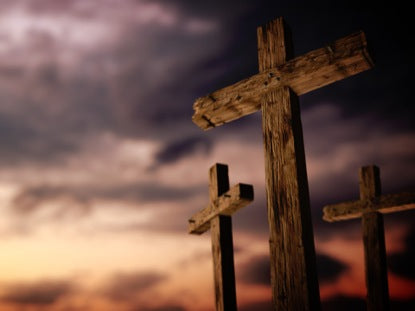 Rugged Cross Calvary Sunset